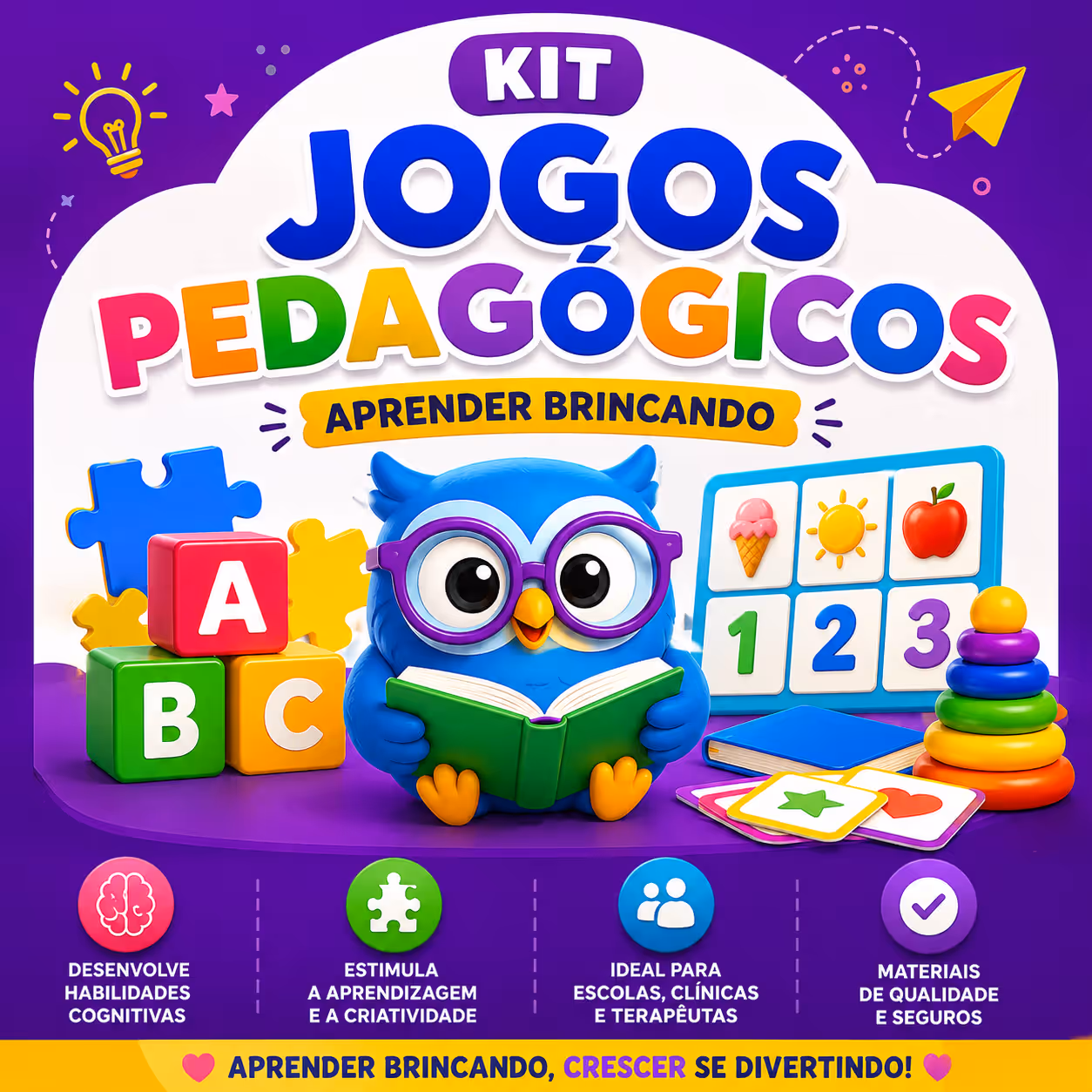 KIT JOGOS PEDAGÓGICOS