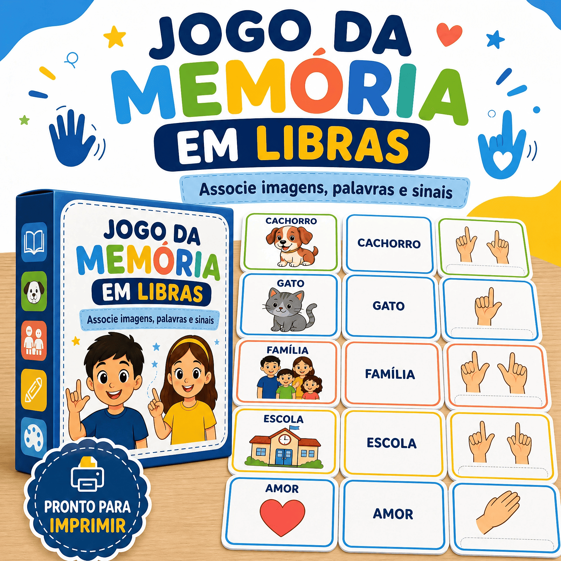  Jogo da Memória em Libras