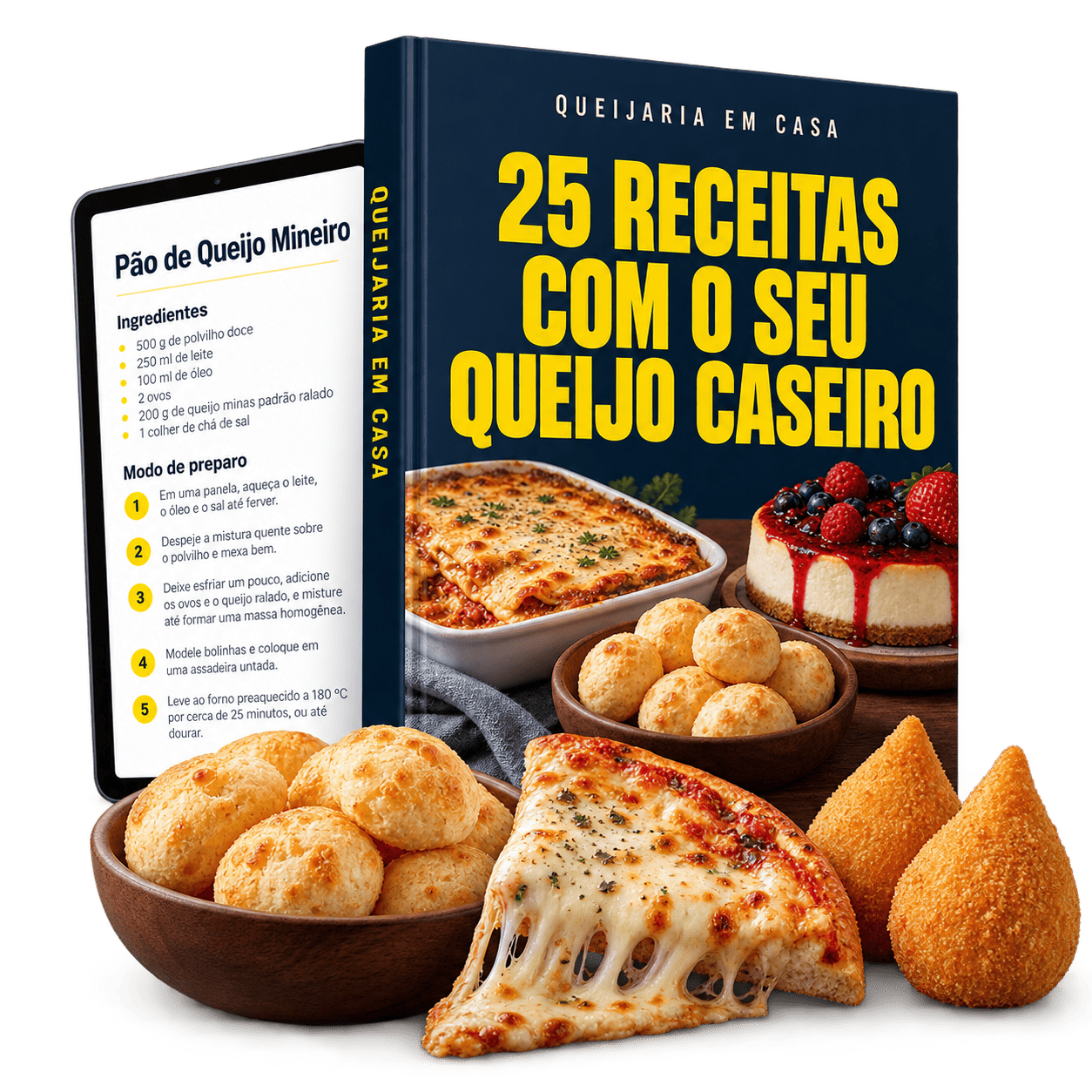 +25 Receitas com o Seu Queijo Caseiro