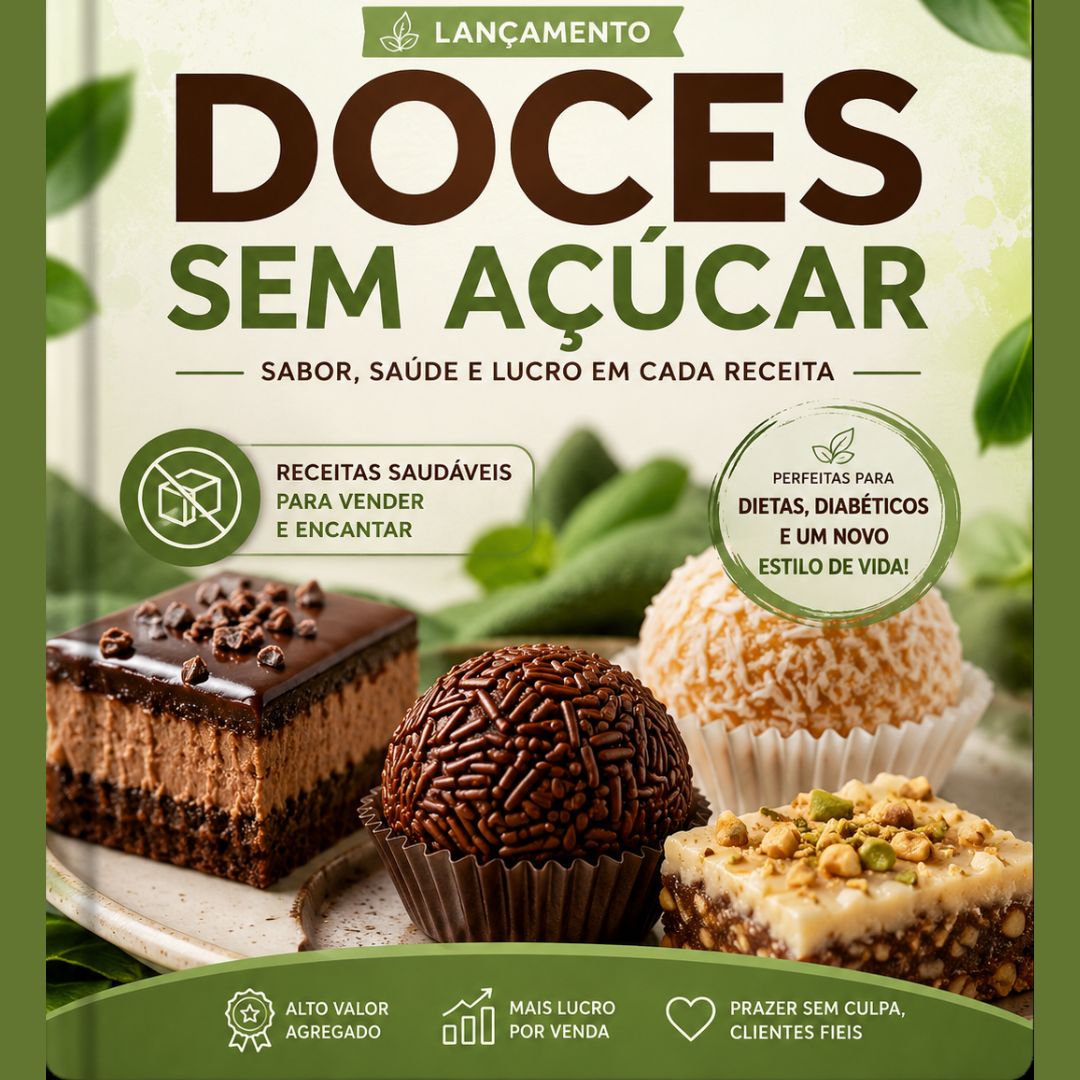 RECEITAS DE DOCES SEM AÇUCAR/LANÇAMENTO