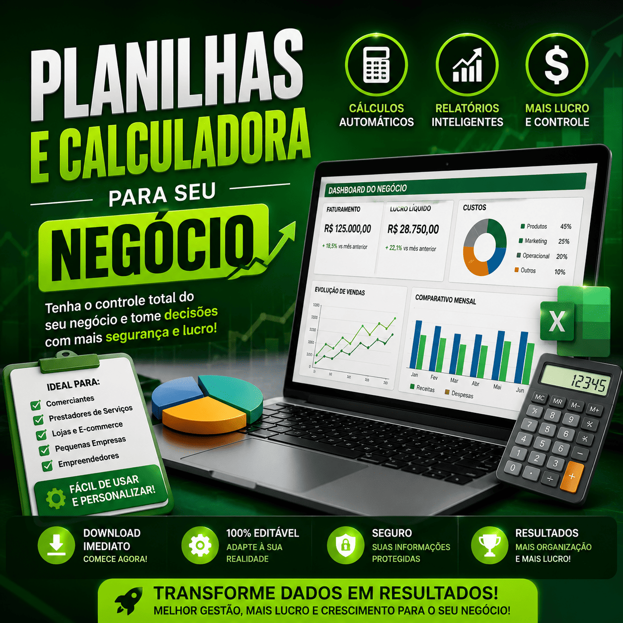 📊 Planilha de Lucro e Precificação