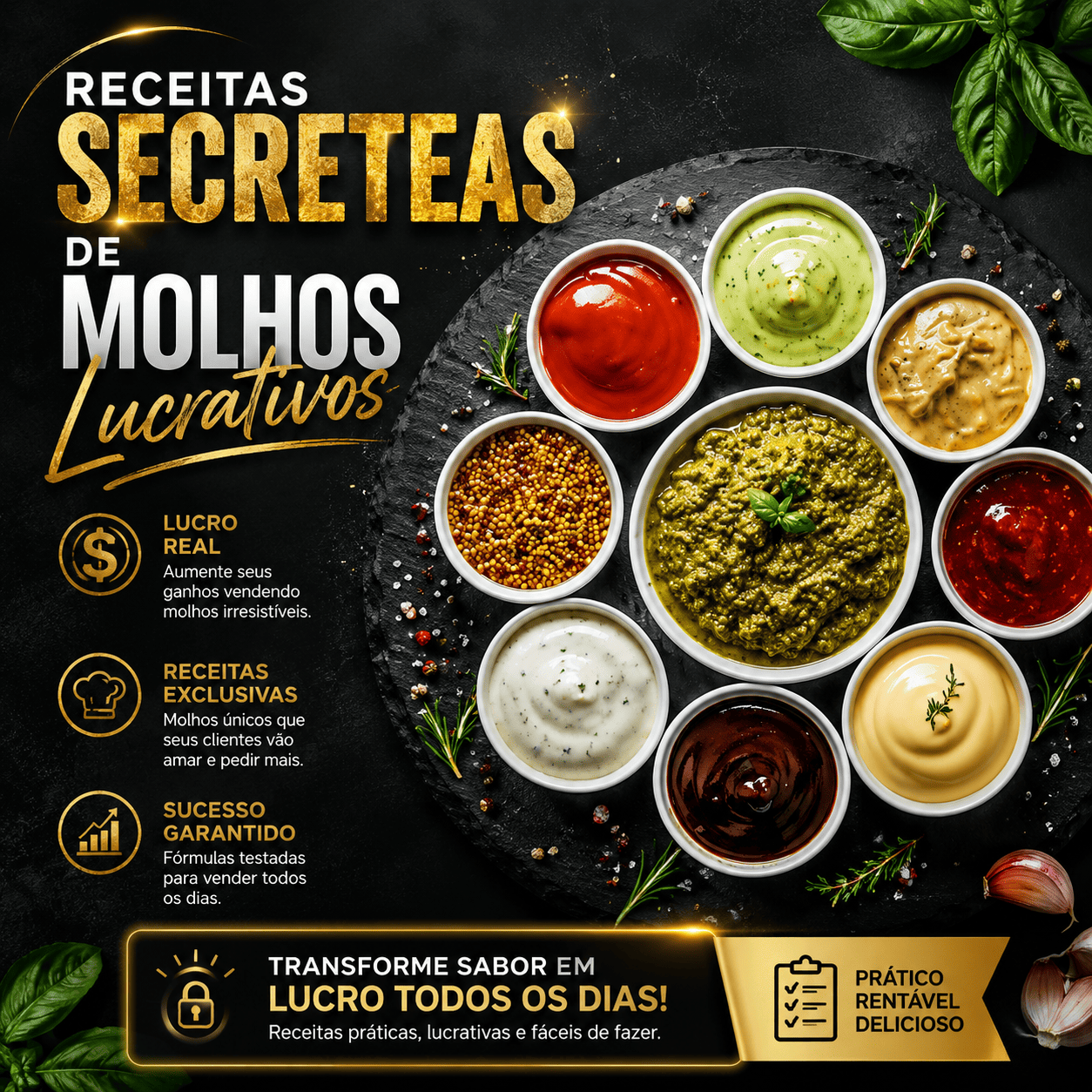 🥣 Receitas Secretas de Molhos