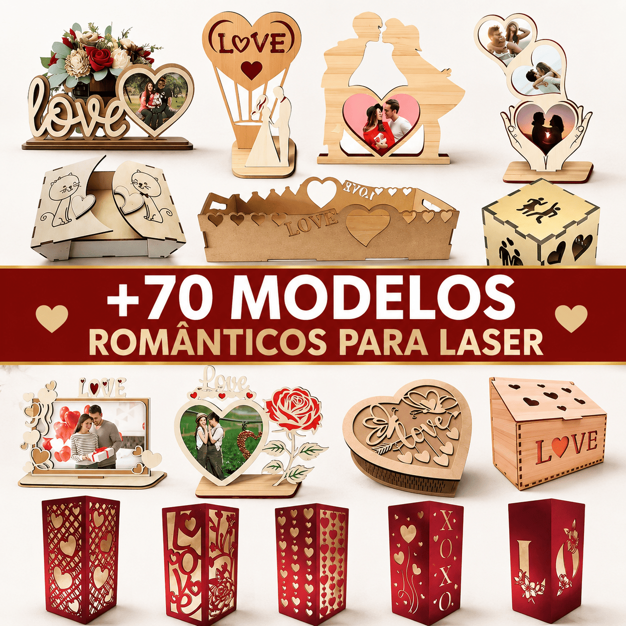 +70 MODELOS ROMÂNTICOS PARA LASER