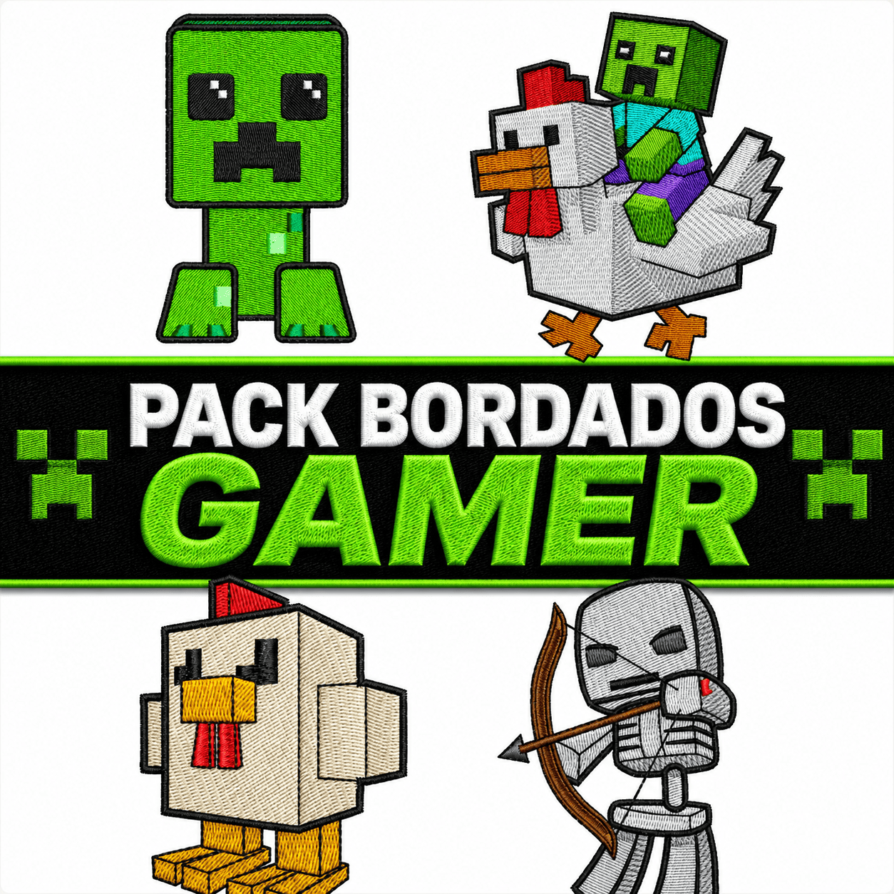 PACK BORDADOS GAMER