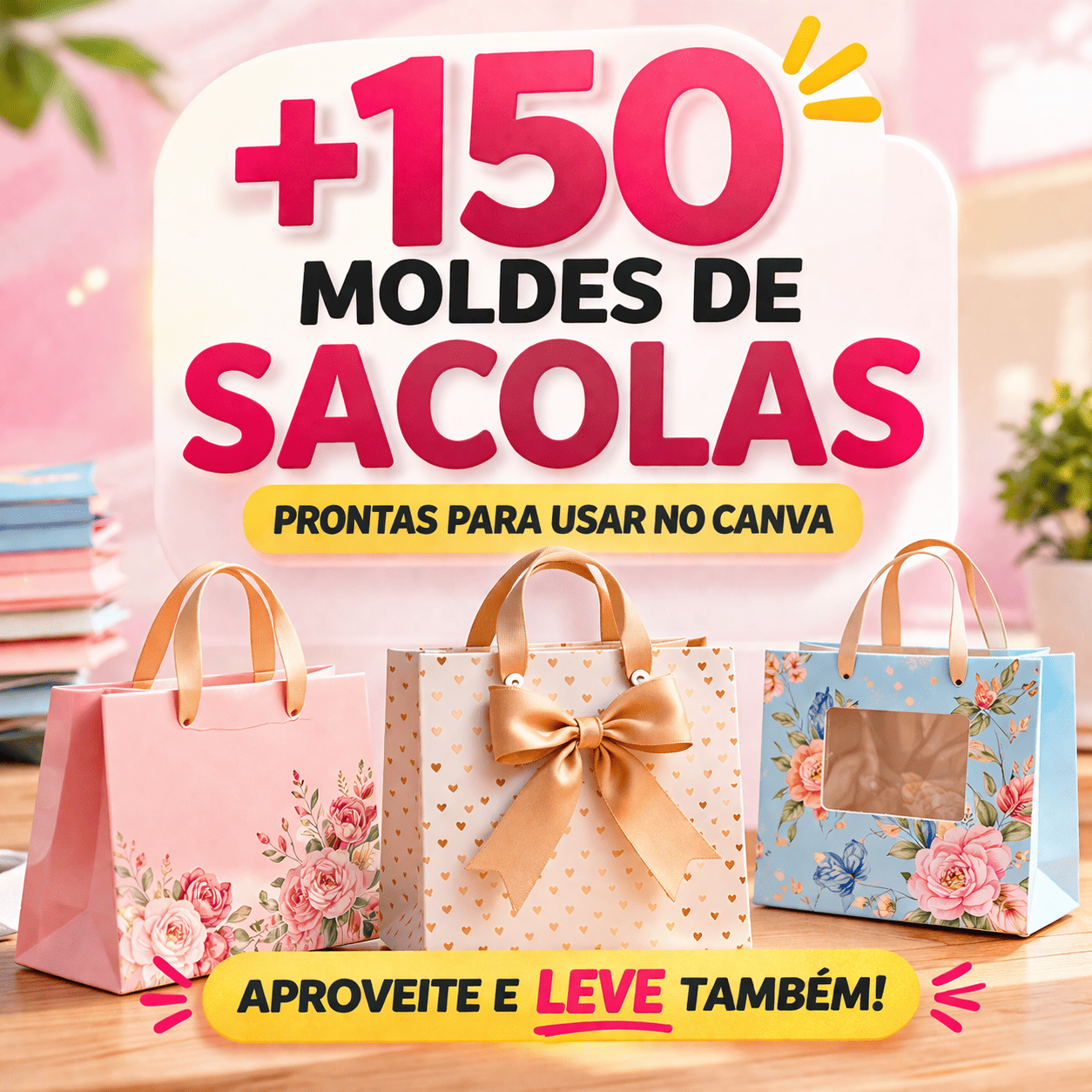 +150 MOLDES DE SACOLAS