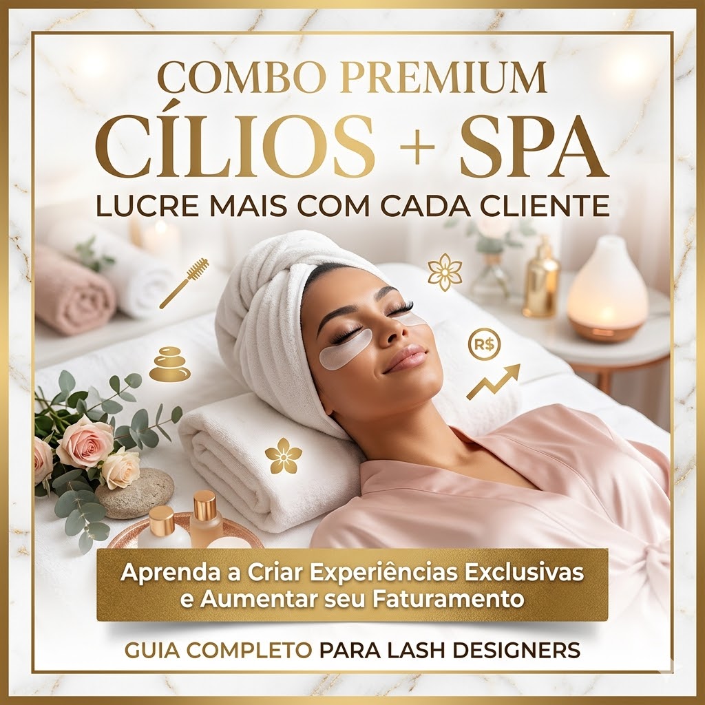 Combo Premium: Cílios + Spa – Lucre MAIS