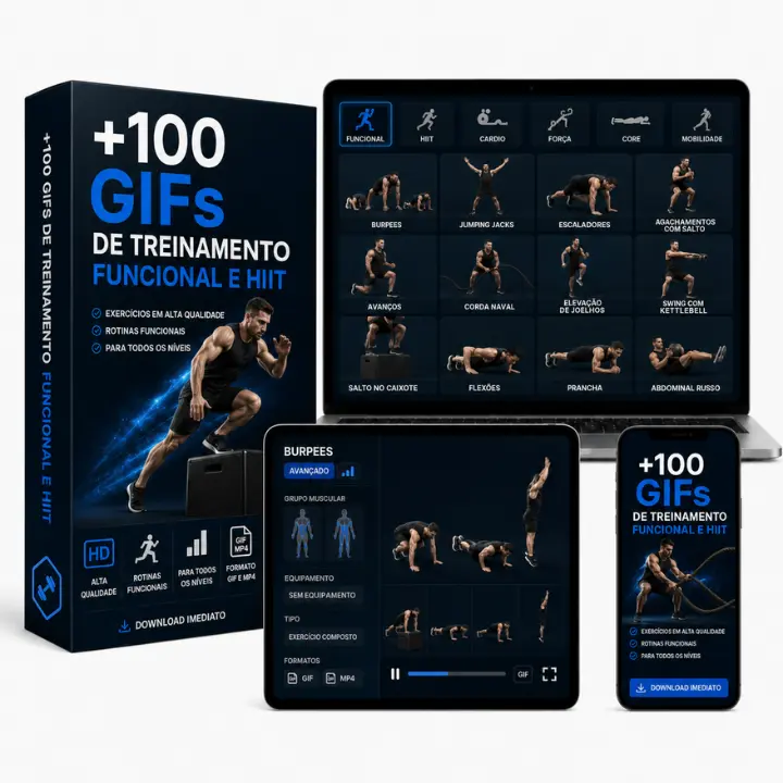 +100 GIFs de Treinamento Funcional e HIT