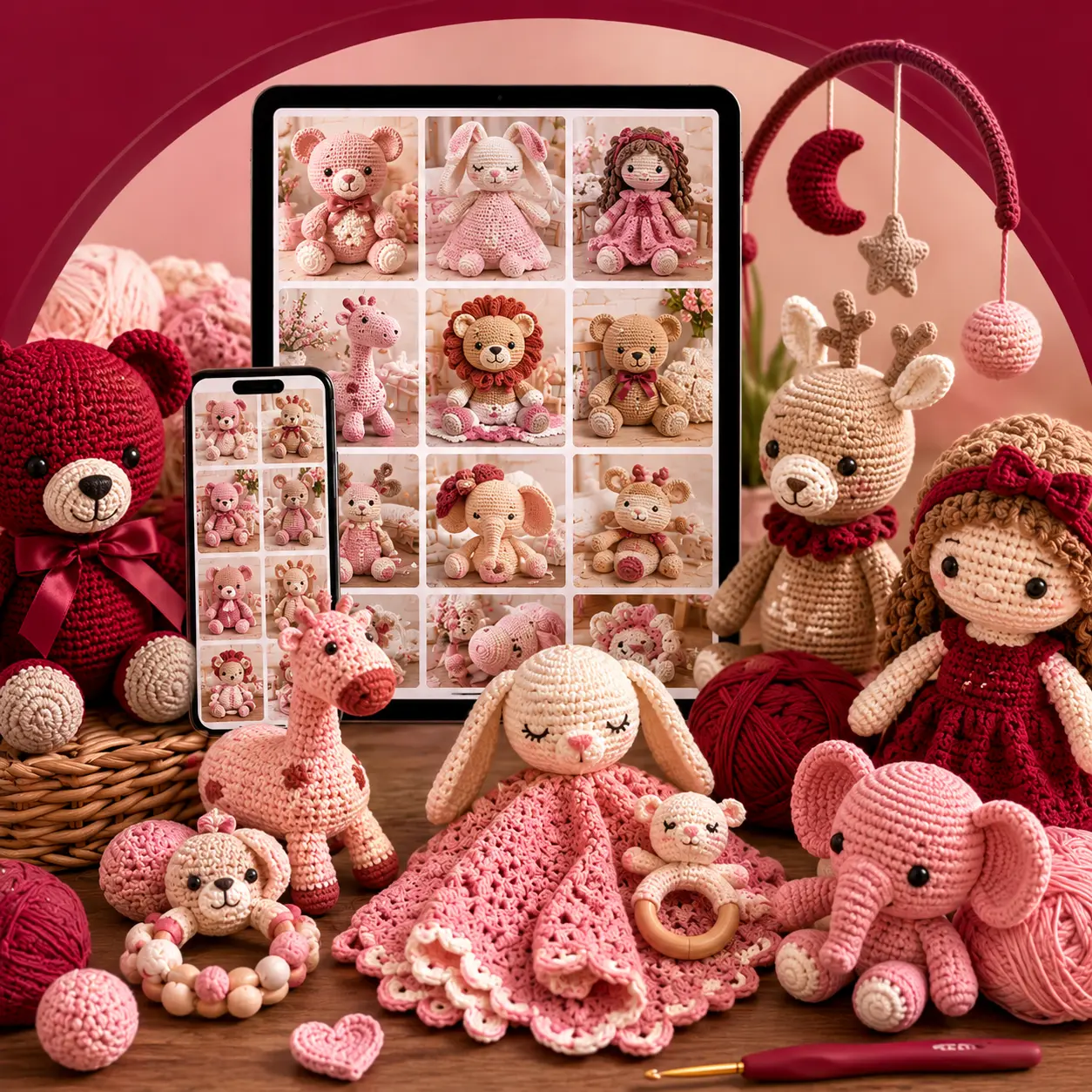 Kit Receitas de Amigurumis para Bebês