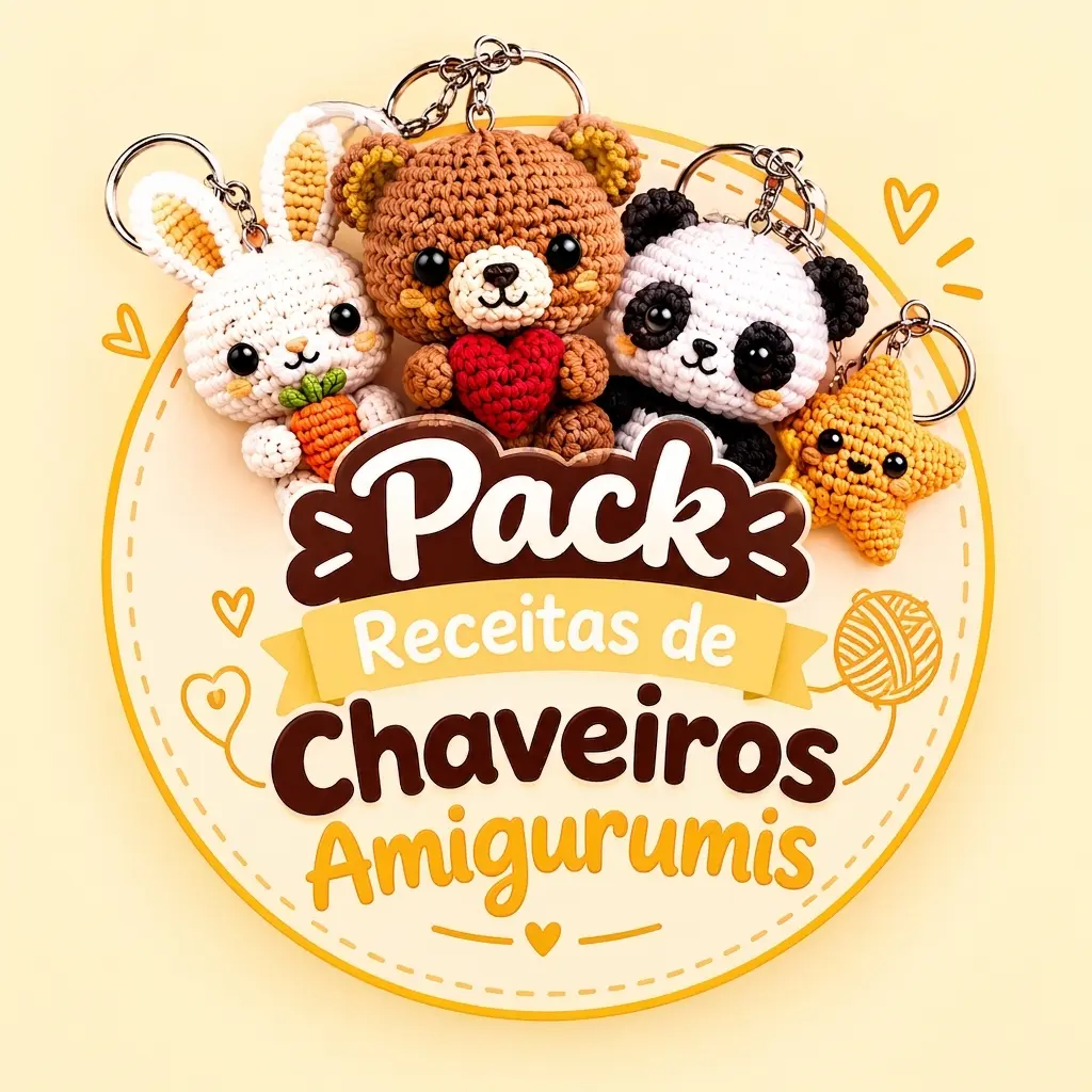+200 Chaveiros Amigurumis