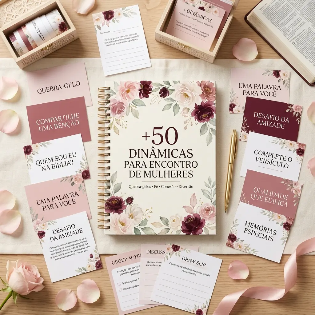 +50 Dinâmicas para Encontro de Mulheres