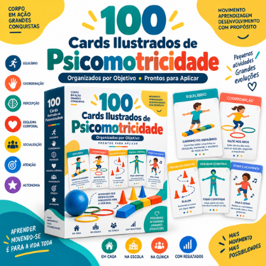 100 Cards Psicomotores Ilustrados