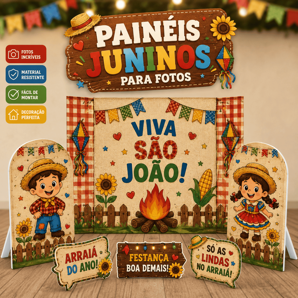 Painel  Junino Para Fotos