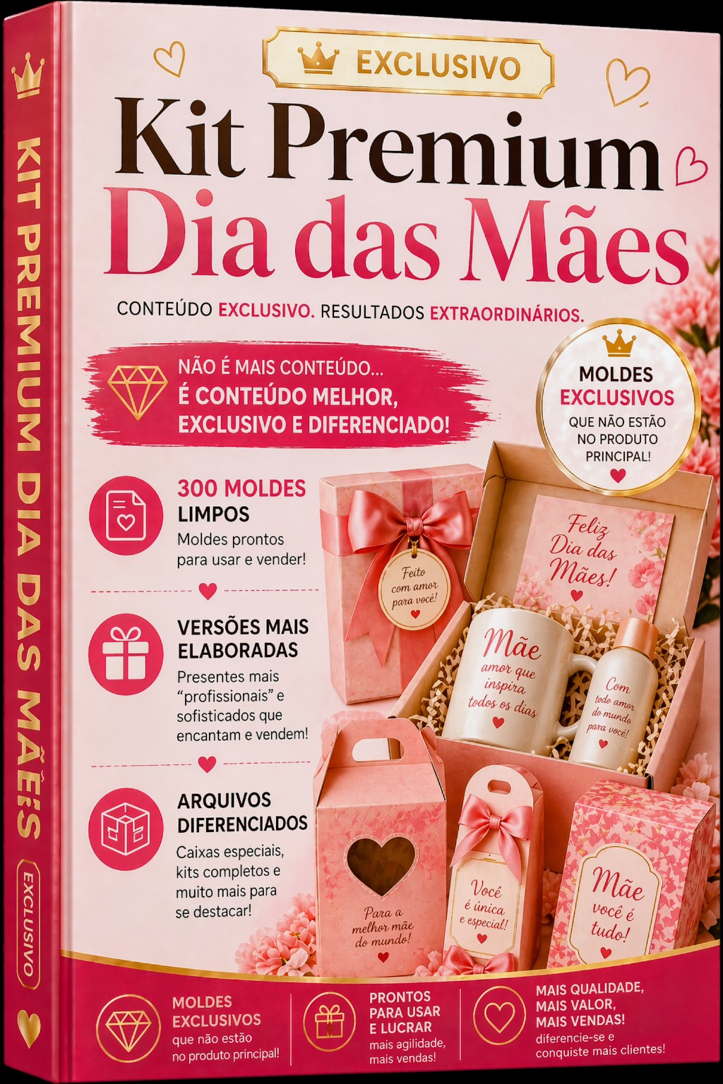 KIT PREMIUM + 300 MOLDES LIMPOS SÓ HOJE