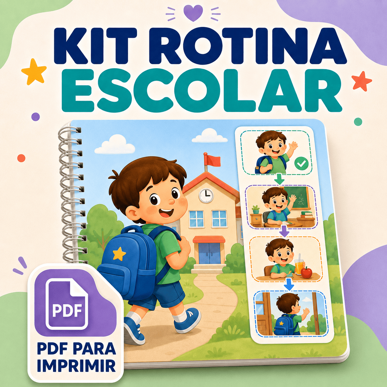 Kit Rotina Escolar