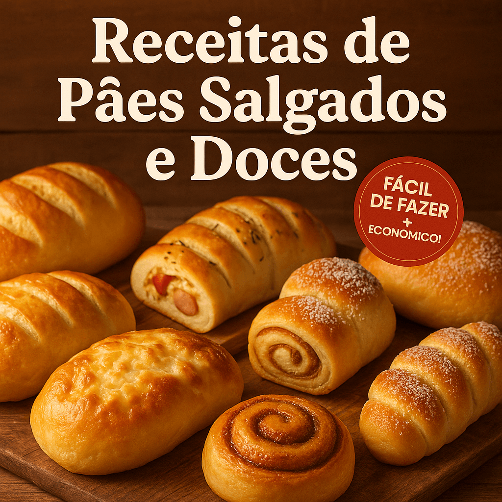 Receitas de Pães Salgados e Doces
