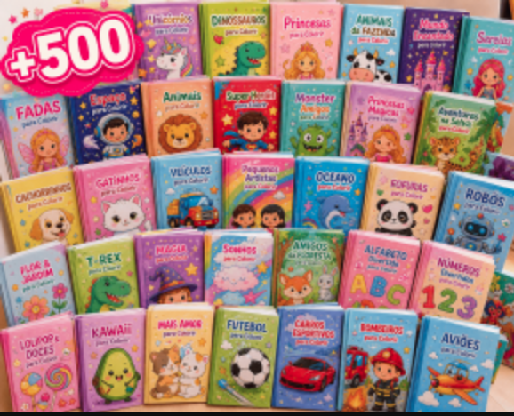  + 500 livrinhos para colorir