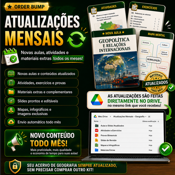 Atualizações Mensais Geografia 