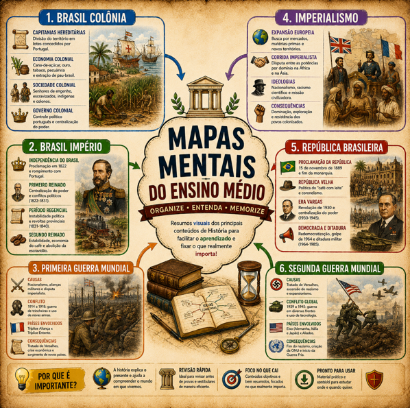 30 Mapas Mentais - Médio
