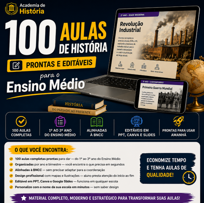 +100 Aulas de História Ensino Médio