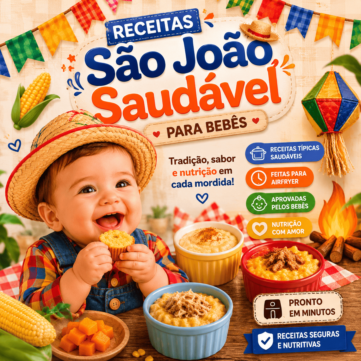 Receitas Juninas Saudáveis para Bebês