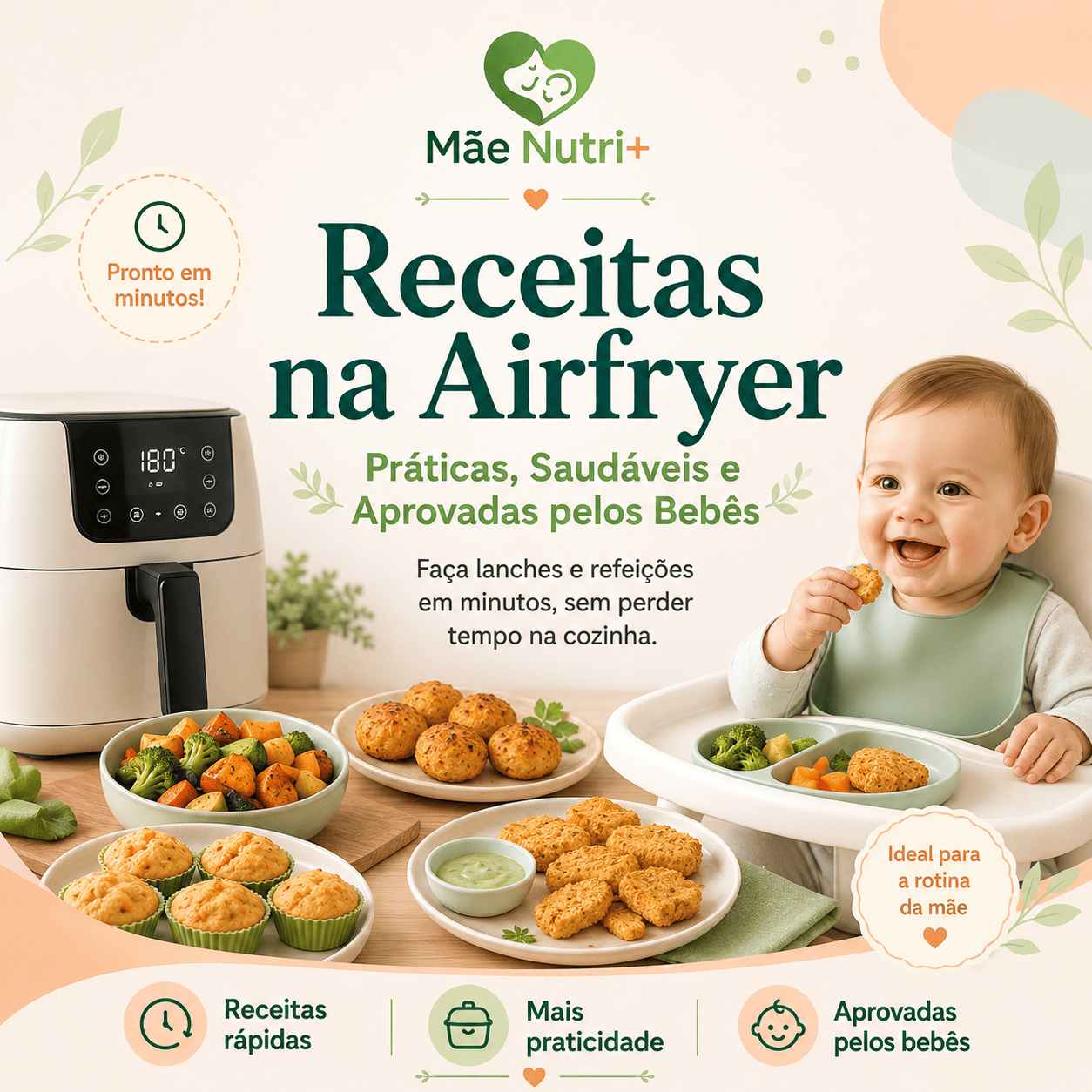 Receitas Saudáveis na Airfryer para Bebê