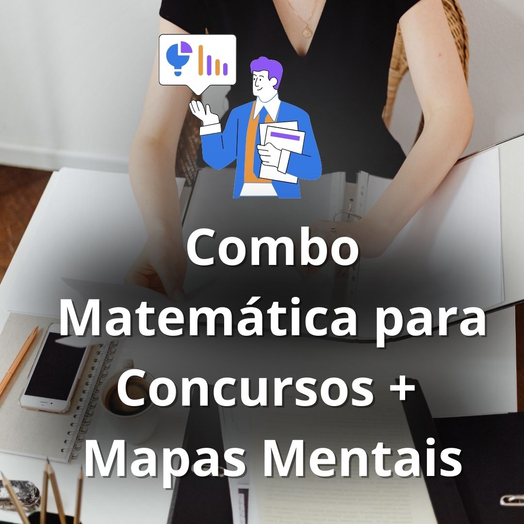 Combo Matemática Concursos+Mapas Mentais