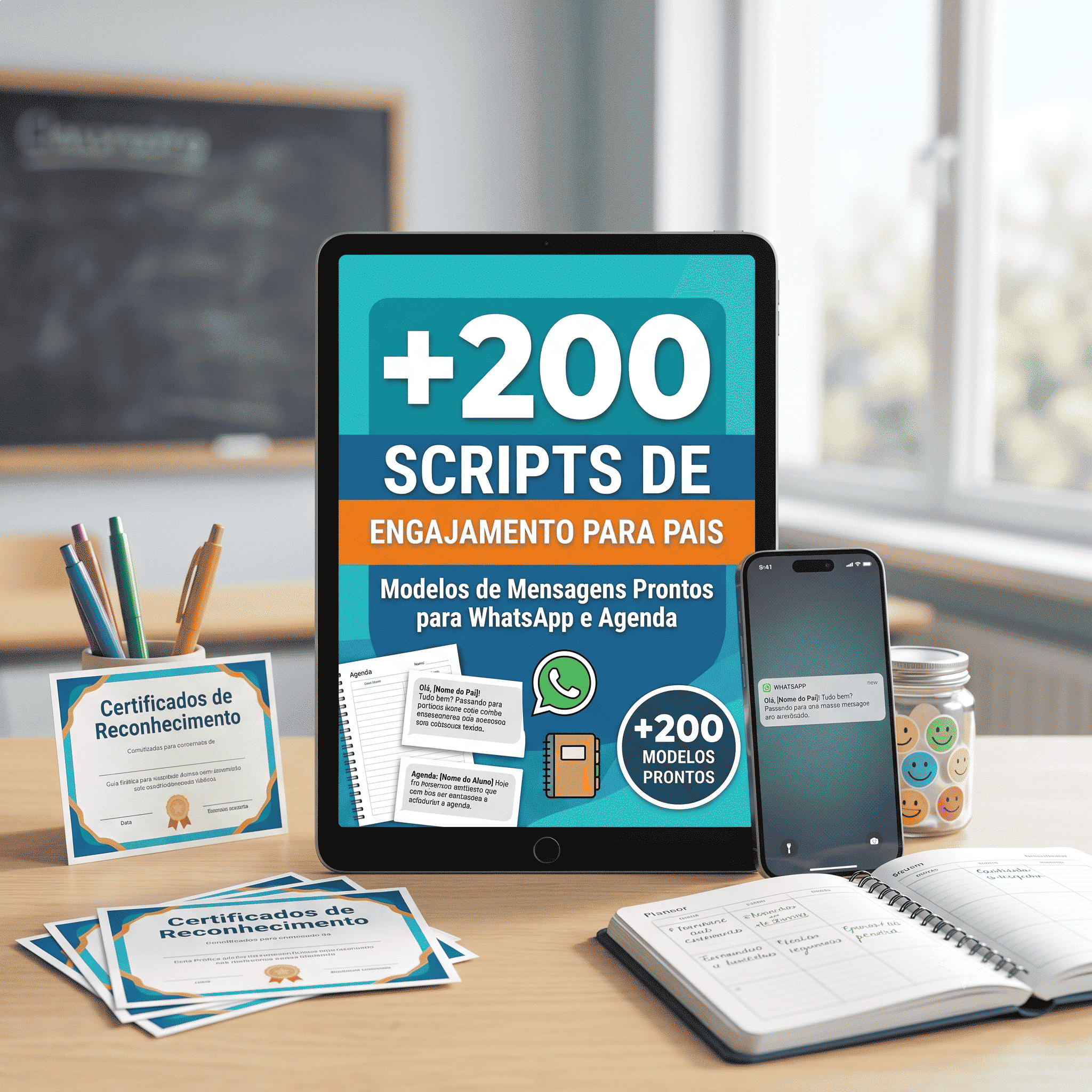 +200 Scripts de Engajamento para Pais