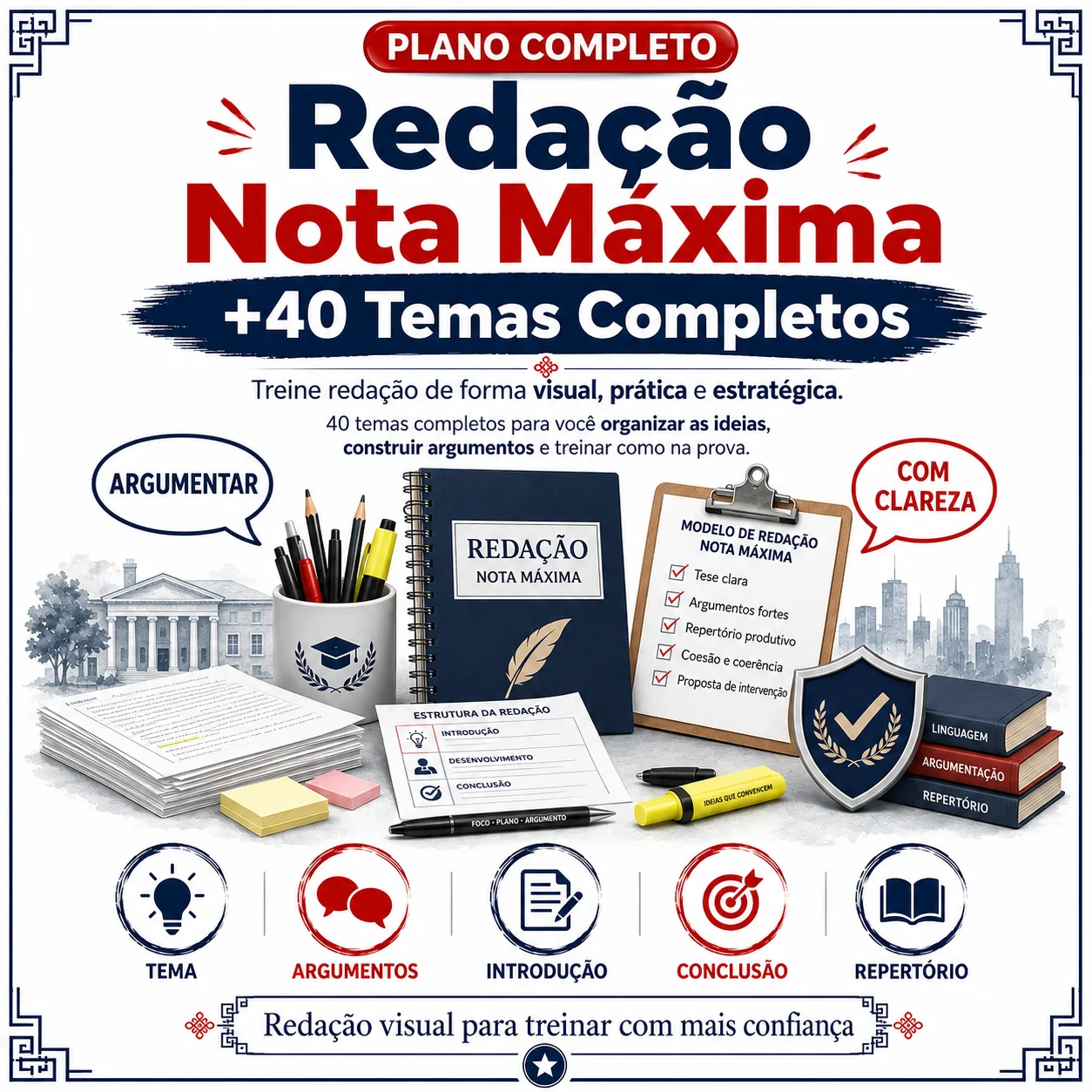 +40 Temas Redação Nota Máxima 