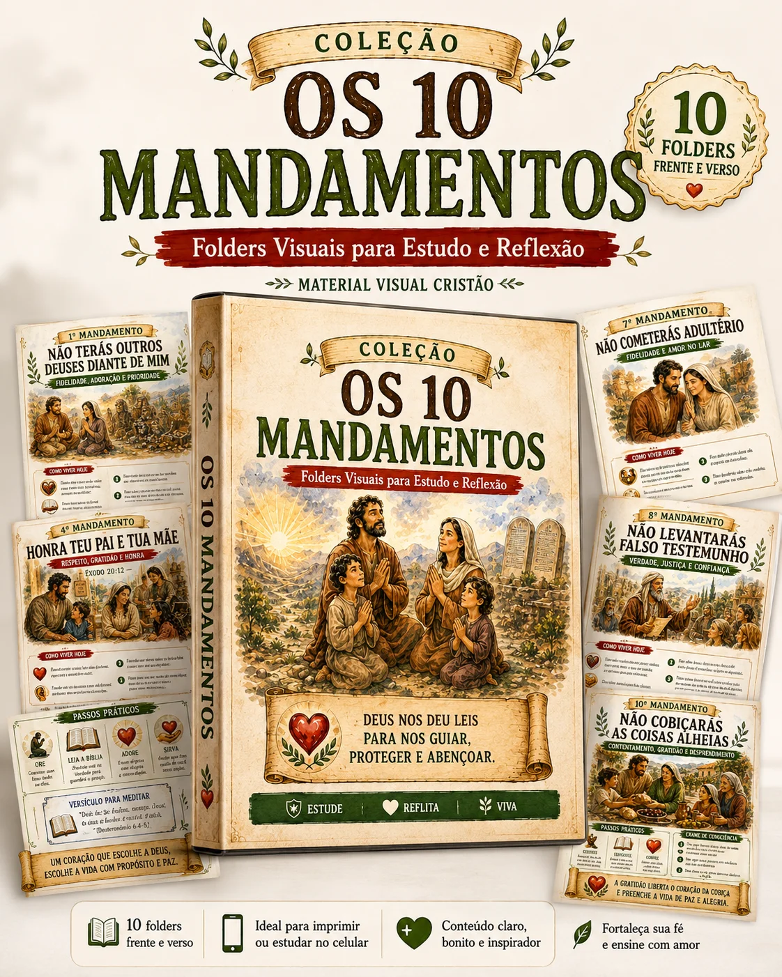 Mapas Visuais 10 Mandamentos Explicados