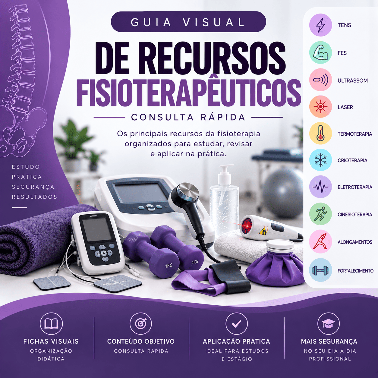 Guia Visual: Recursos Fisioterapêuticos