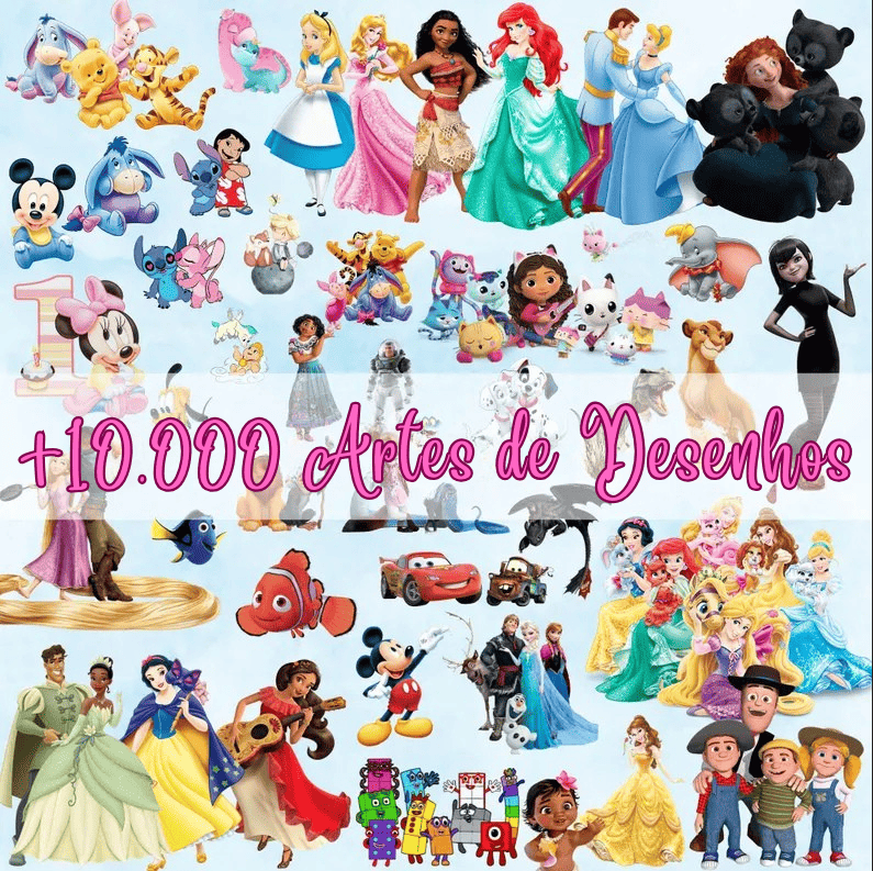 +10.000 Artes de Desenhos da Disney