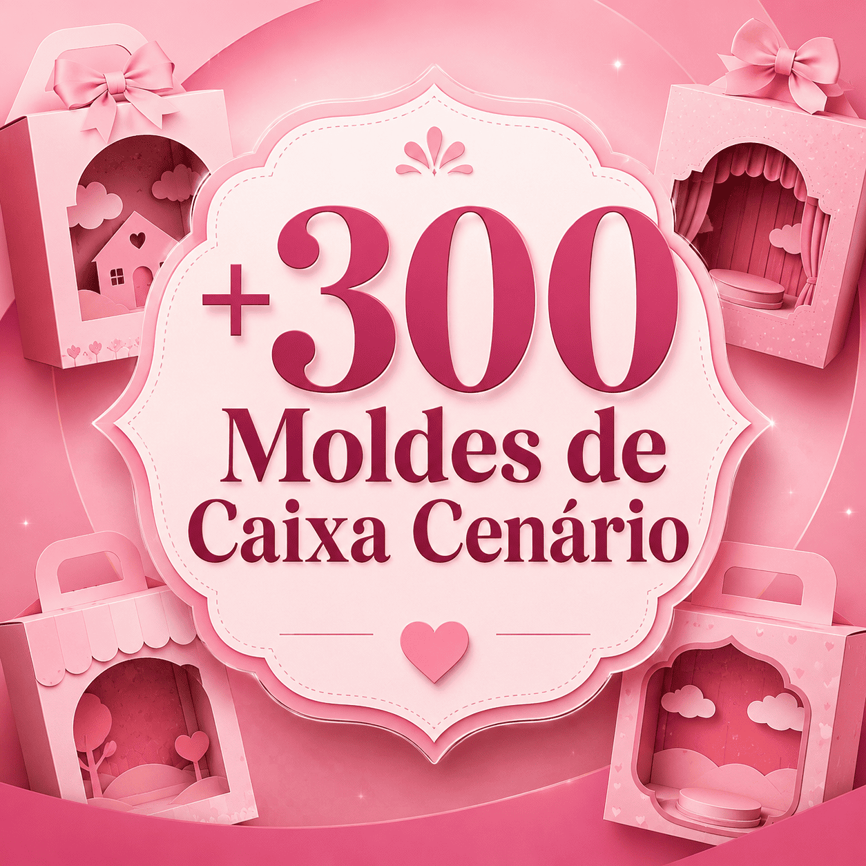 +300 Moldes de Caixa Cenário