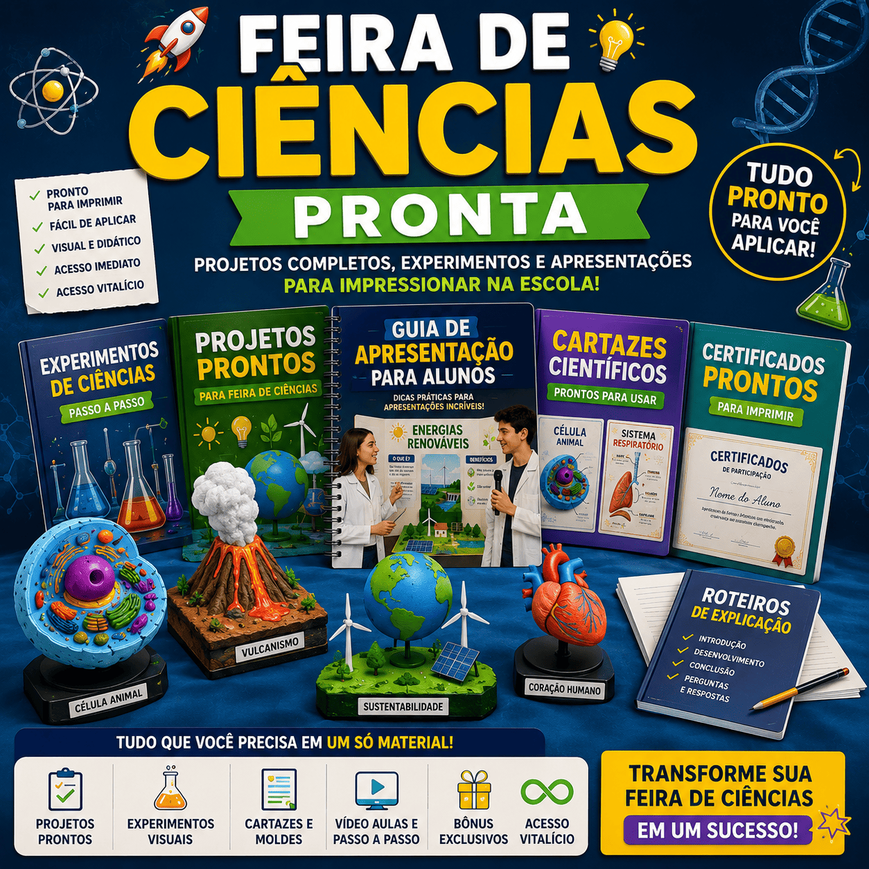 500 Projetos pra feira de Ciências