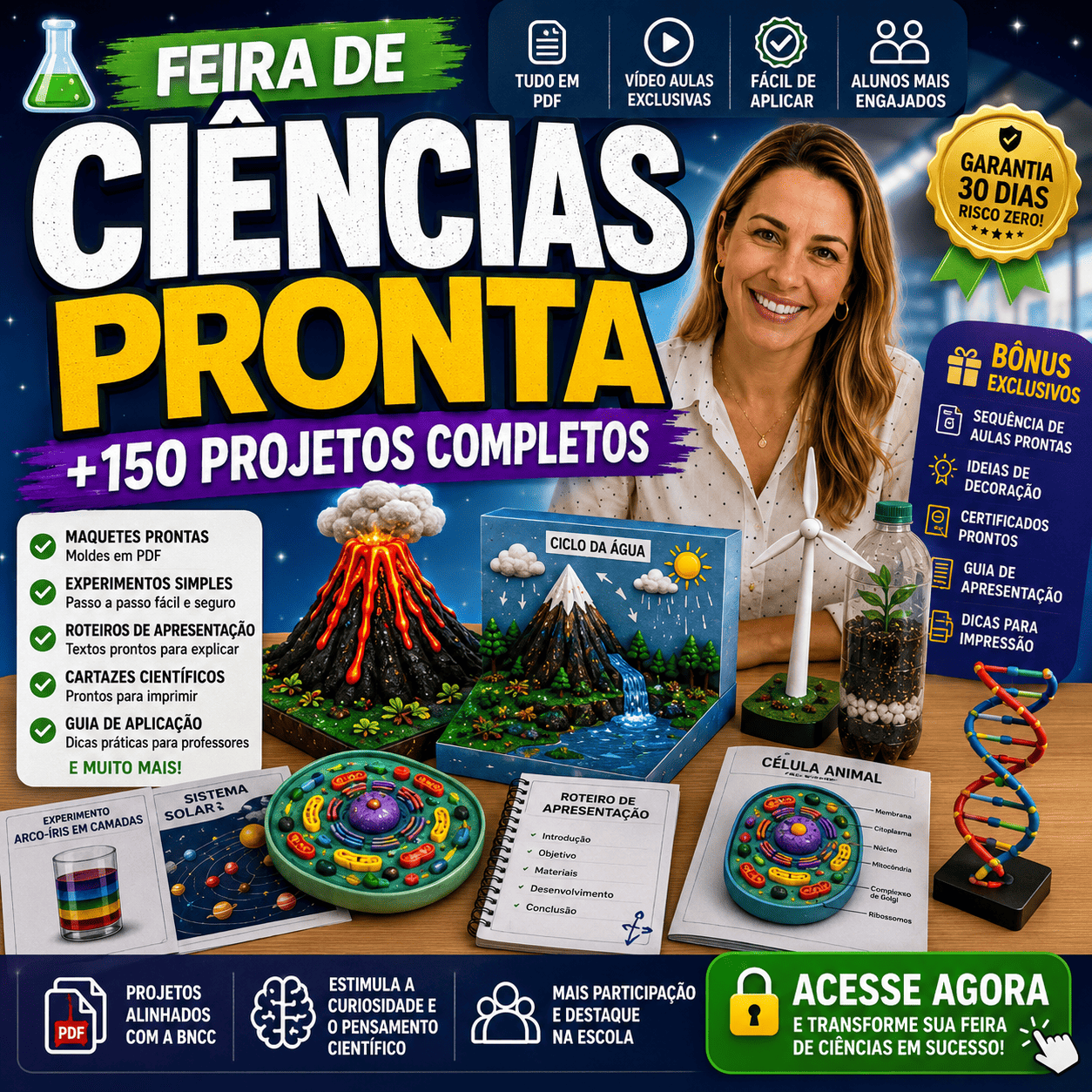 150 Projetos Feira de Ciências Pronta