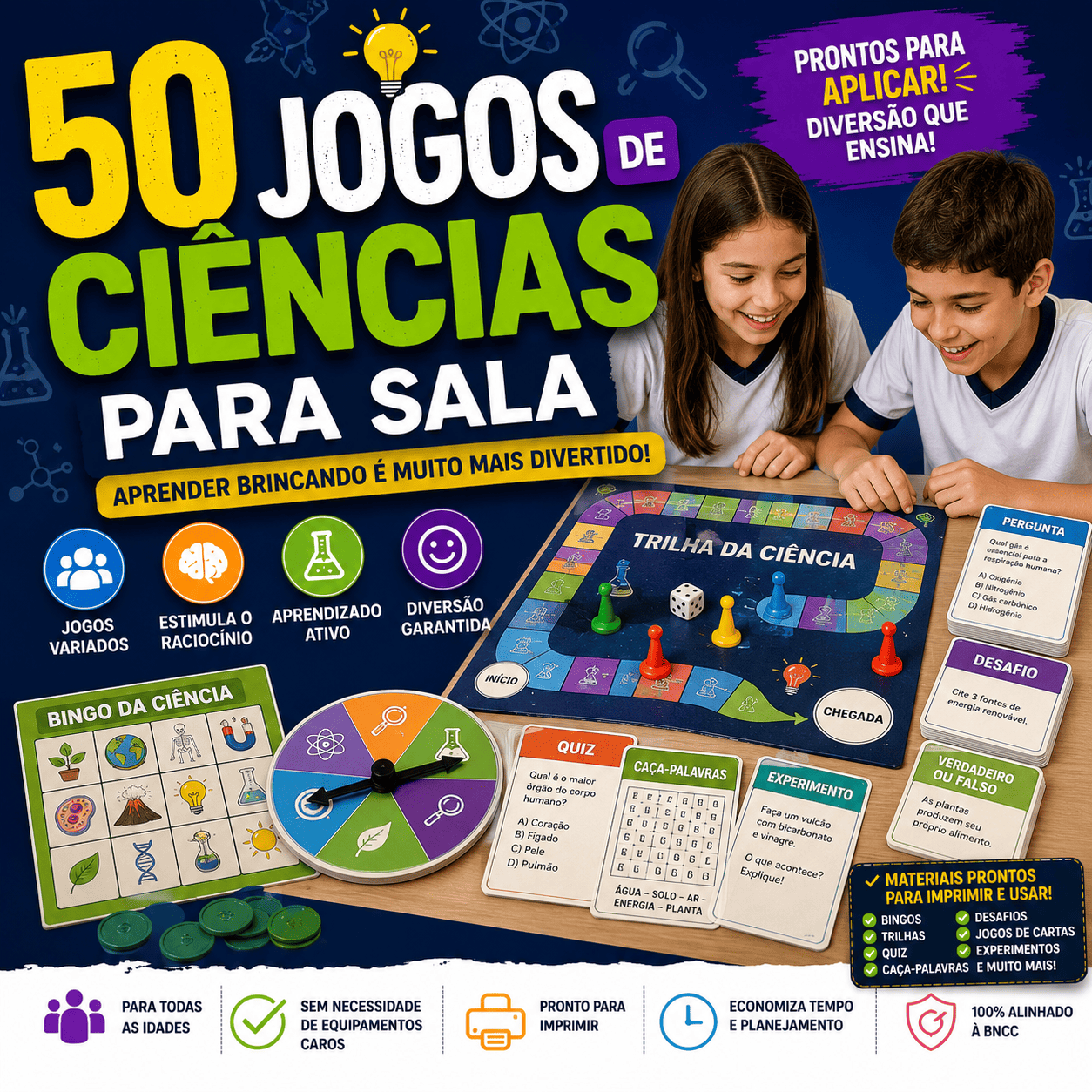 50 Jogos de Ciências para Sala