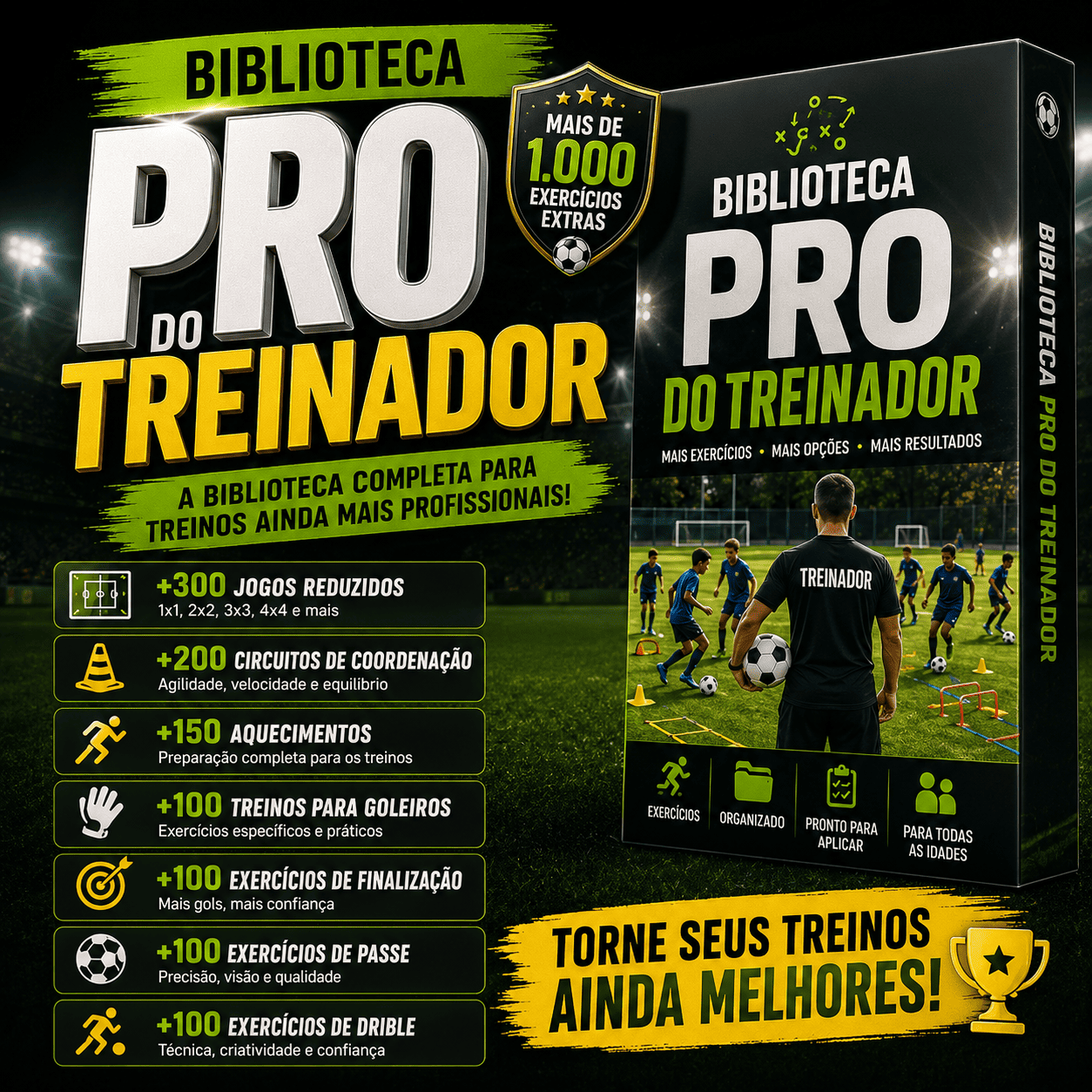 🔥 Biblioteca PRO do Treinador