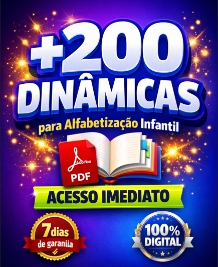 +200 Dinâmicas Lúdicas p/ Alfabetização