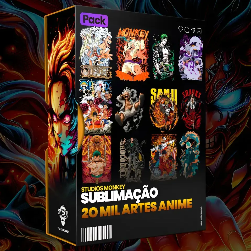 20 Mil Artes De Animes Para Sublimação