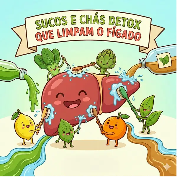 Sucos & Chás Detox Para o Fígado