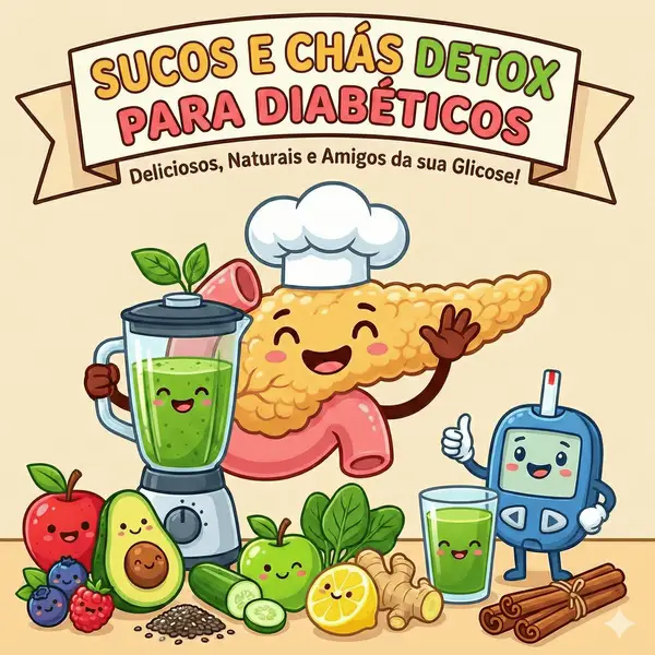 Sucos e Chás Detox Para Diabéticos