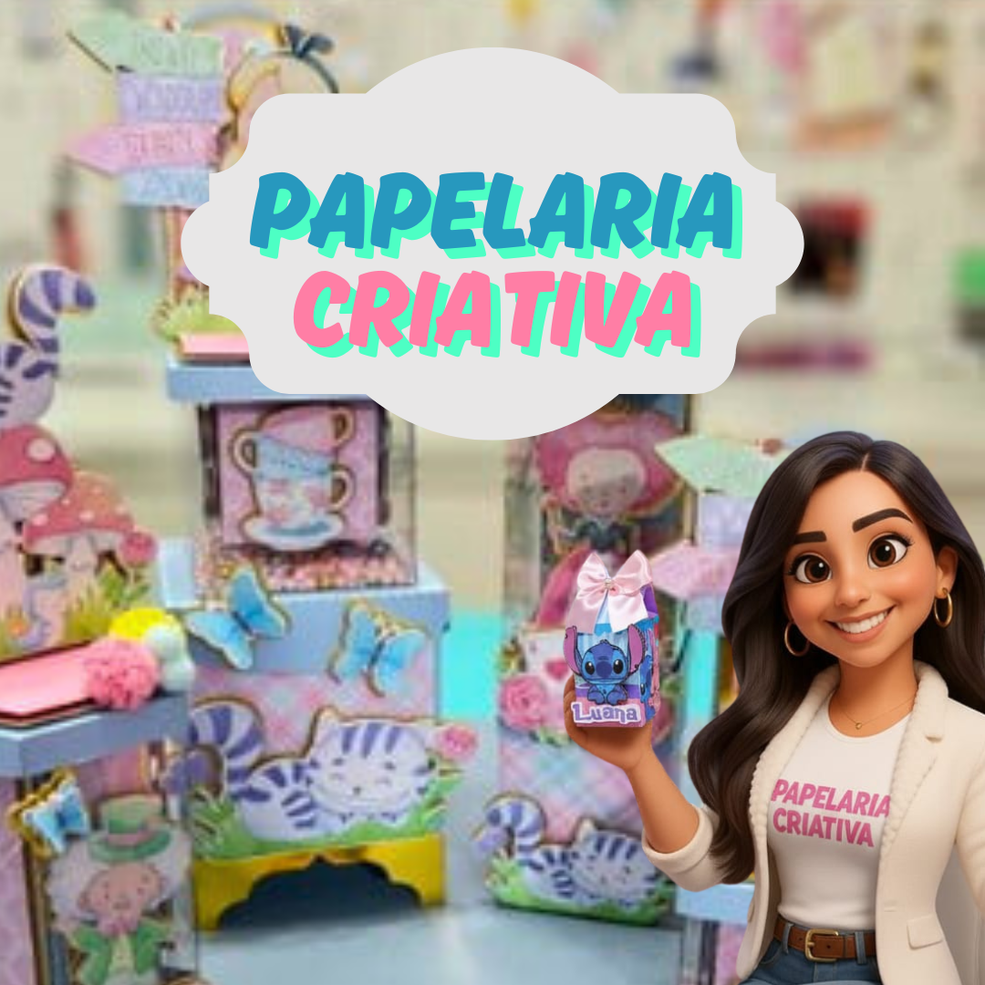 PACK PAPELARIA CRIATIVA APENAS R$6,90