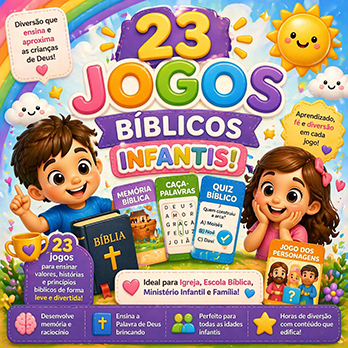 COMBO FÉ E ALEGRIA (23 JOGOS BIBLÍCOS)
