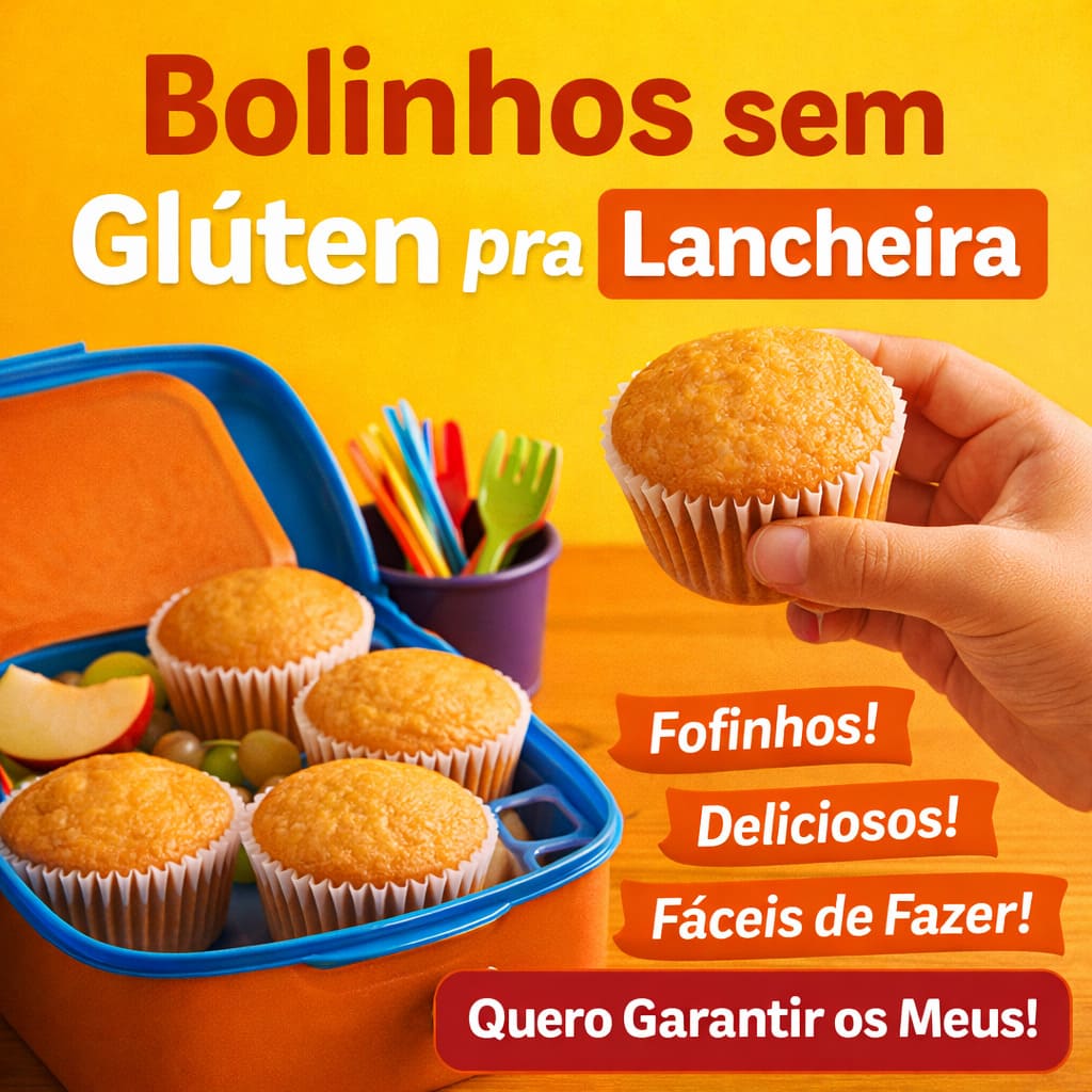 Bolinhos sem Glúten pra Lancheira