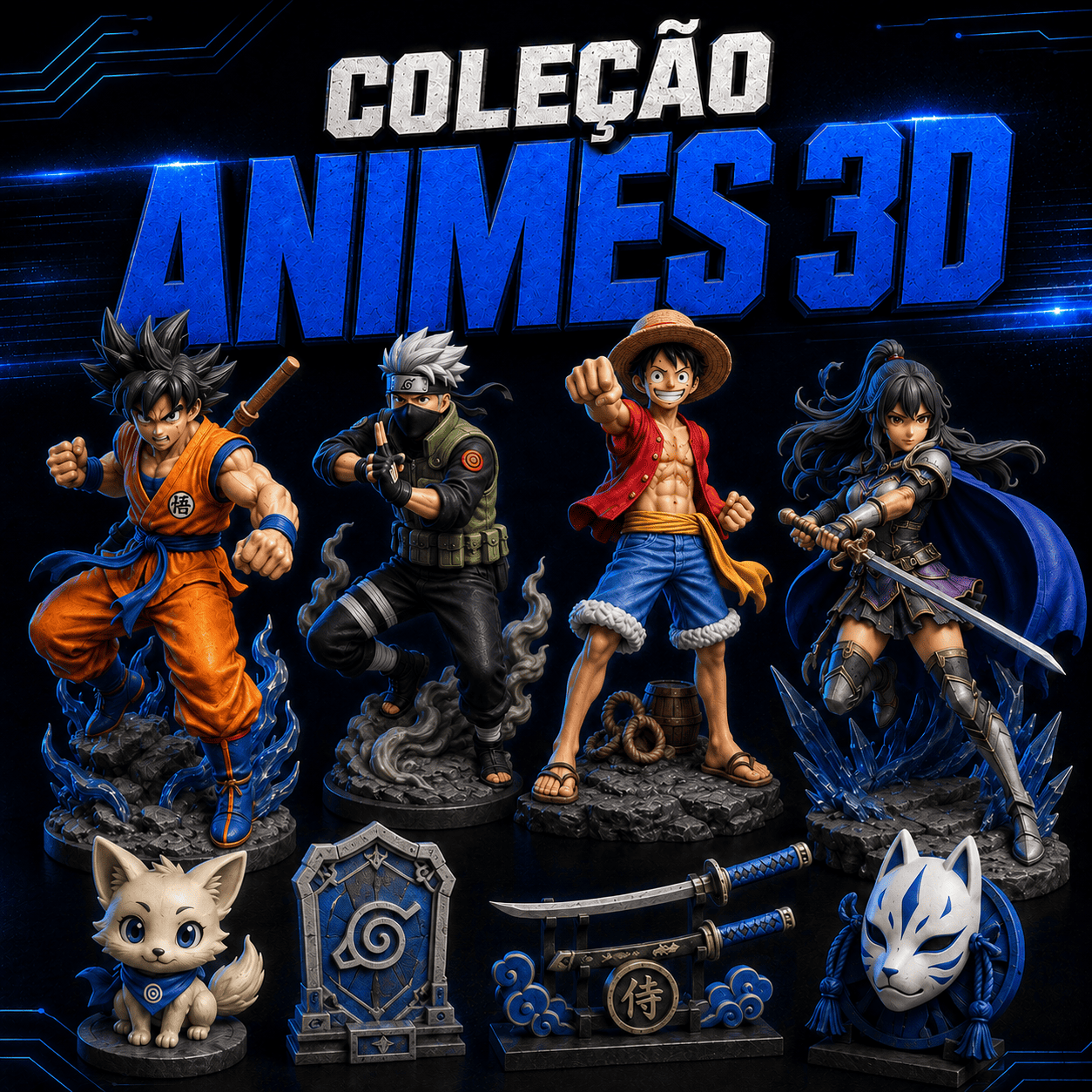 Coleção Animes 3D