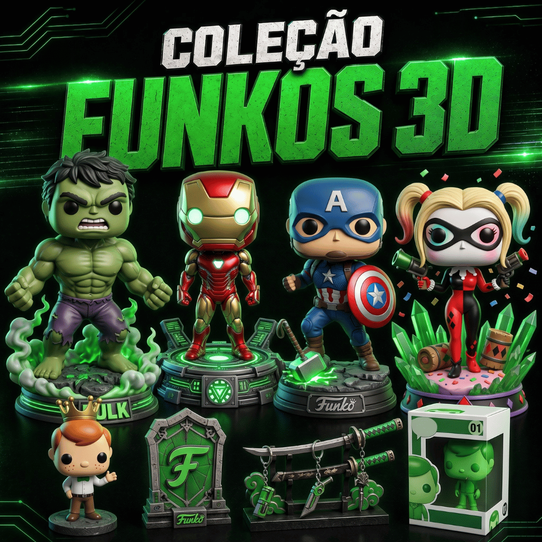 Coleção Funkos 3D