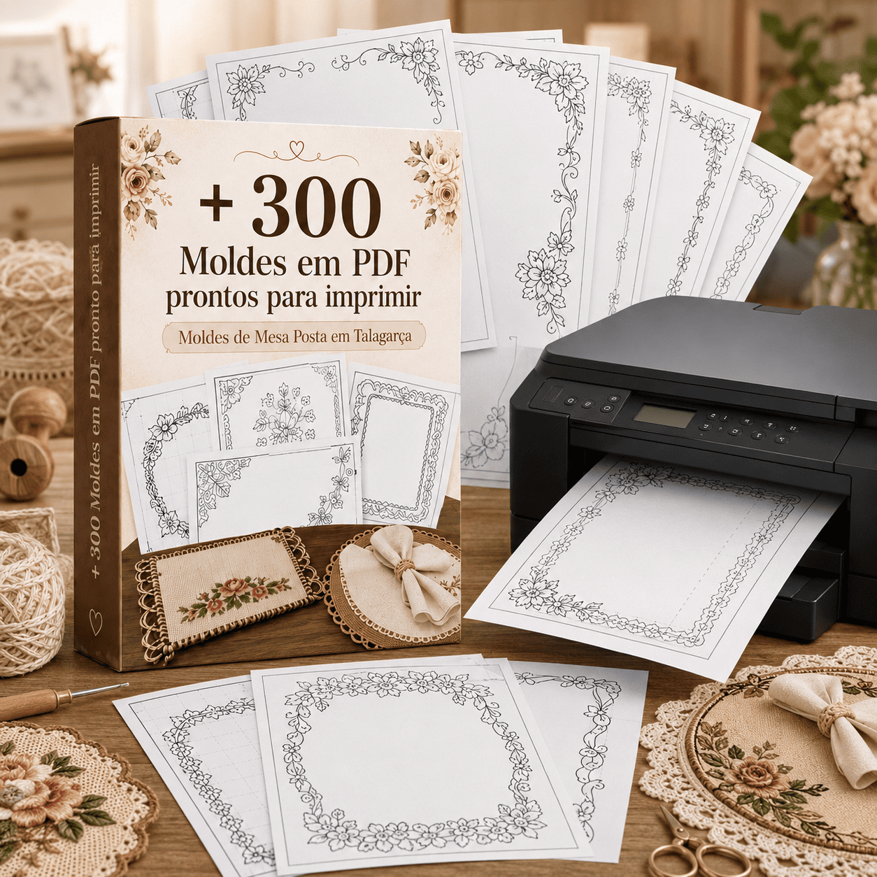 +300 Moldes de Mesa Posta Prontos
