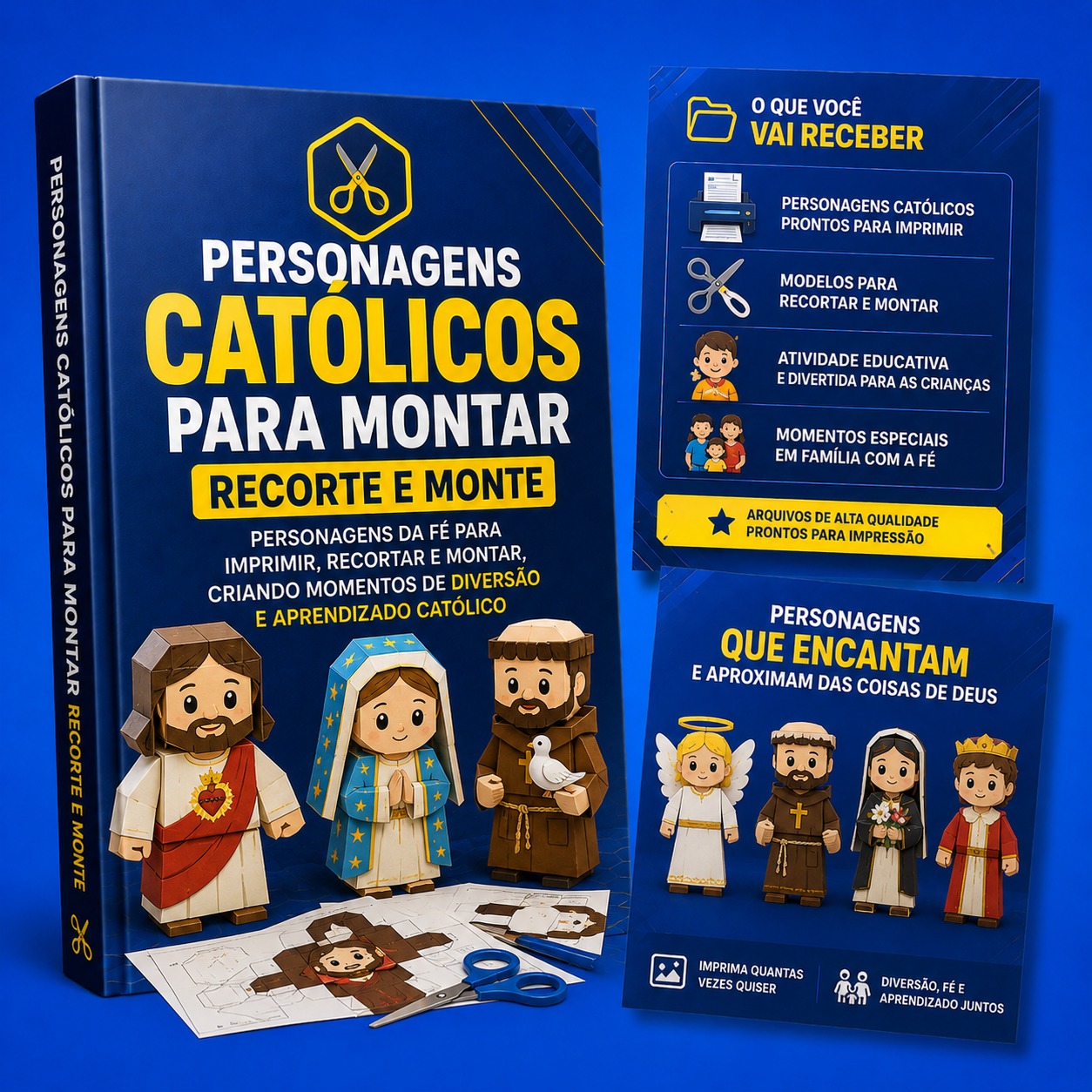 ✂️ Personagens Católicos para Montar