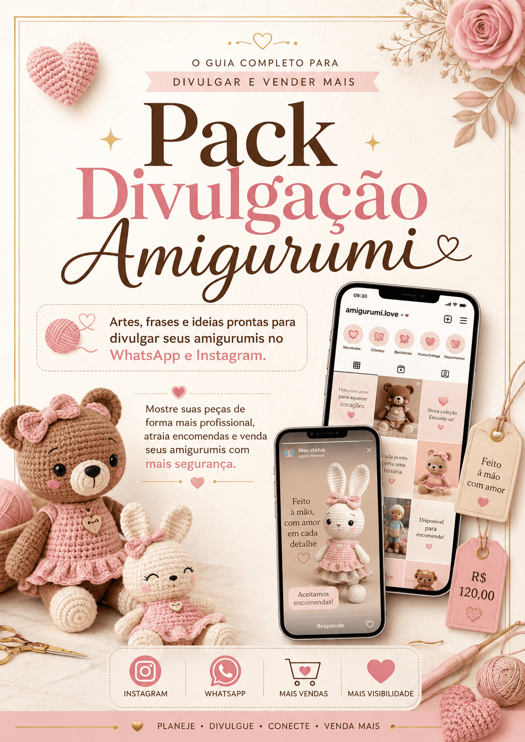 Pack Divulgação Amigurumi