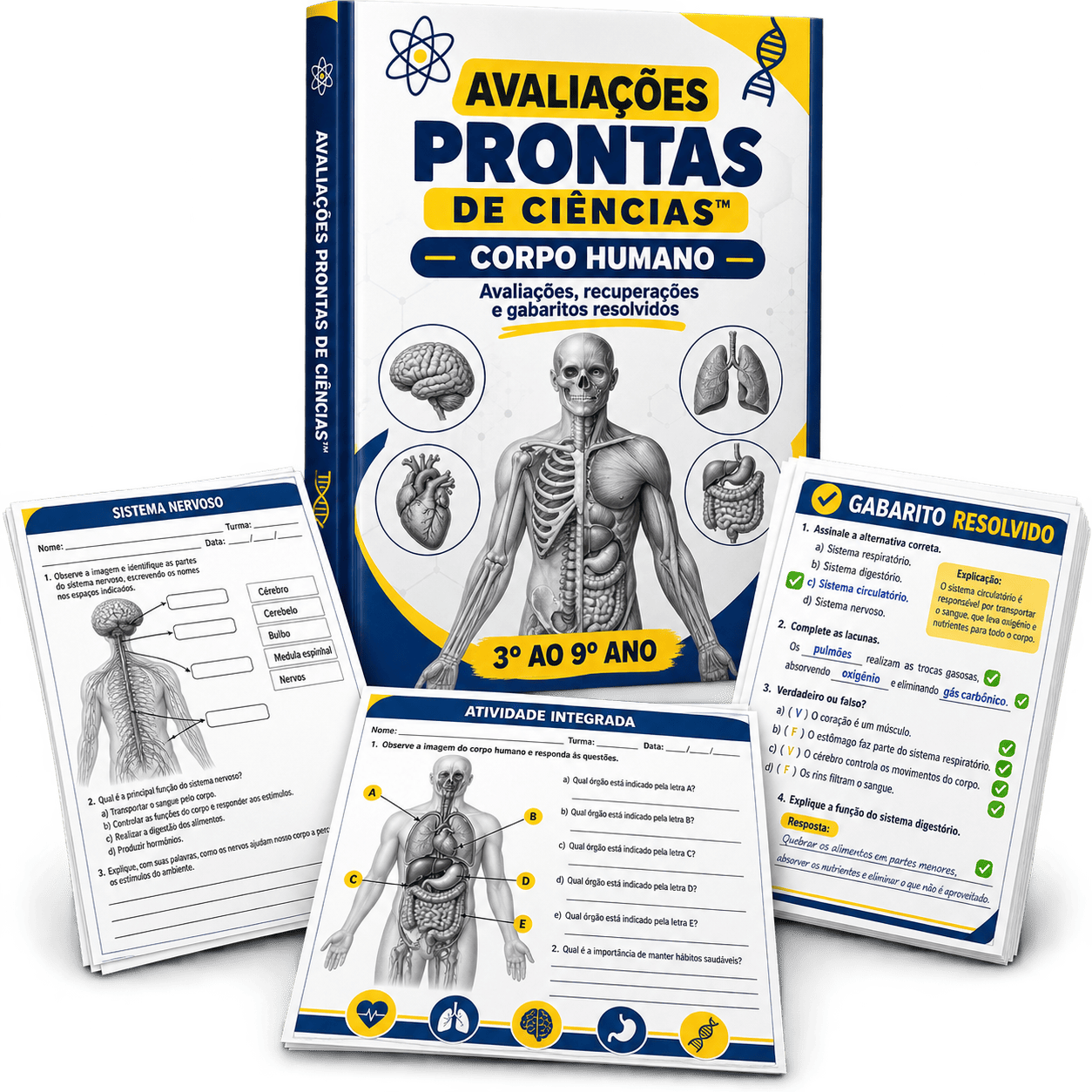 Avaliações Prontas de Ciências