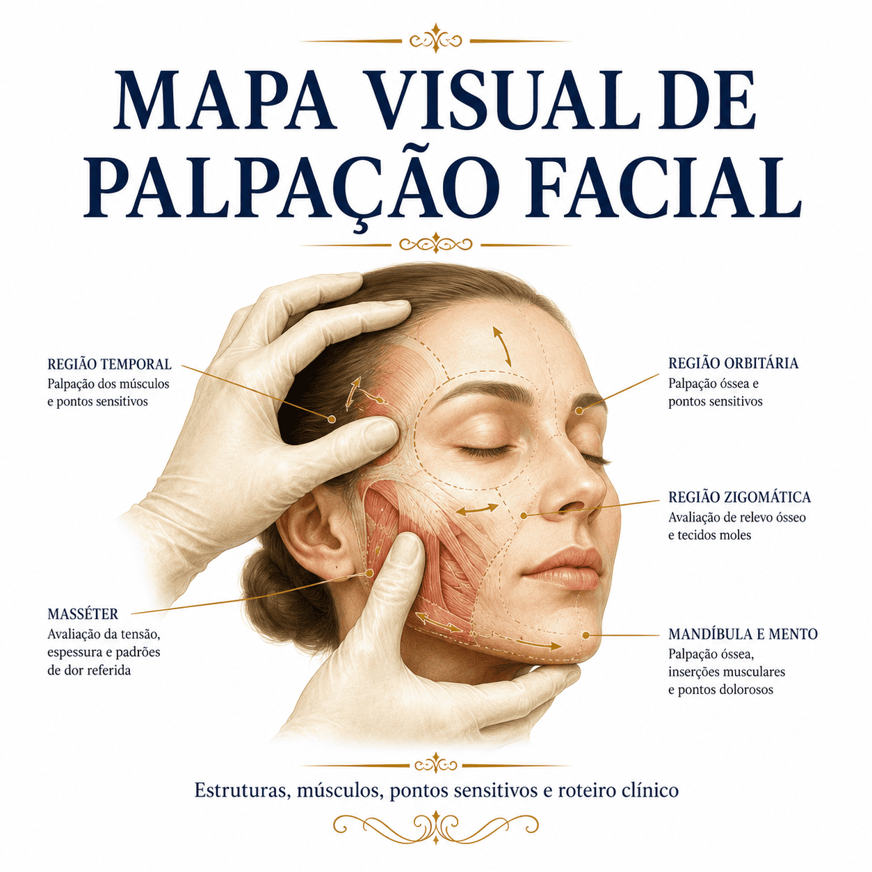 Mapa Visual de Palpação Facial